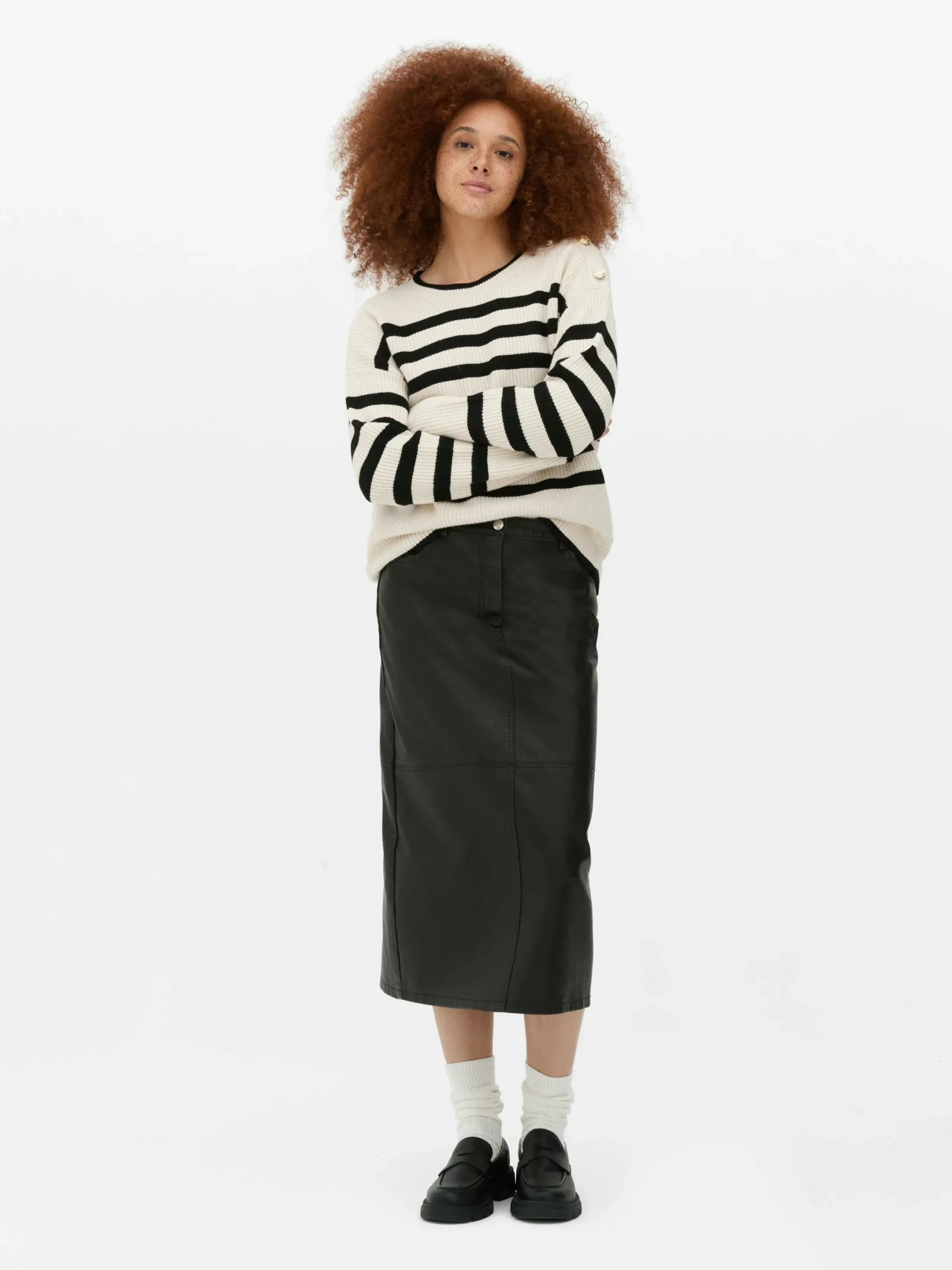 Mujer Primark Jerseys Y Cárdigans|Jersey De Cuello Redondo Con Botones Decorativos