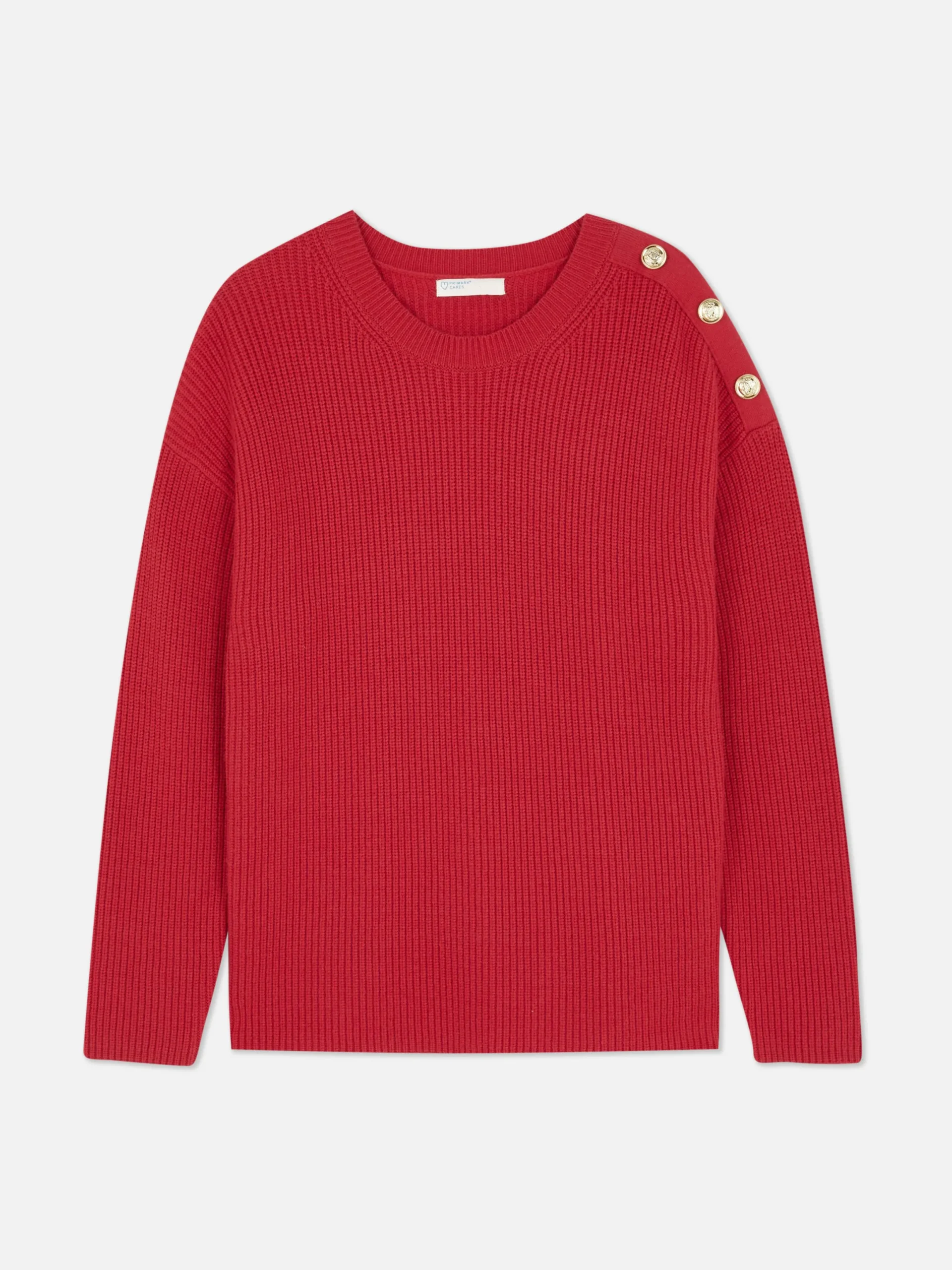 Mujer Primark Jerseys Y Cárdigans|Jersey De Cuello Redondo Con Botones Decorativos