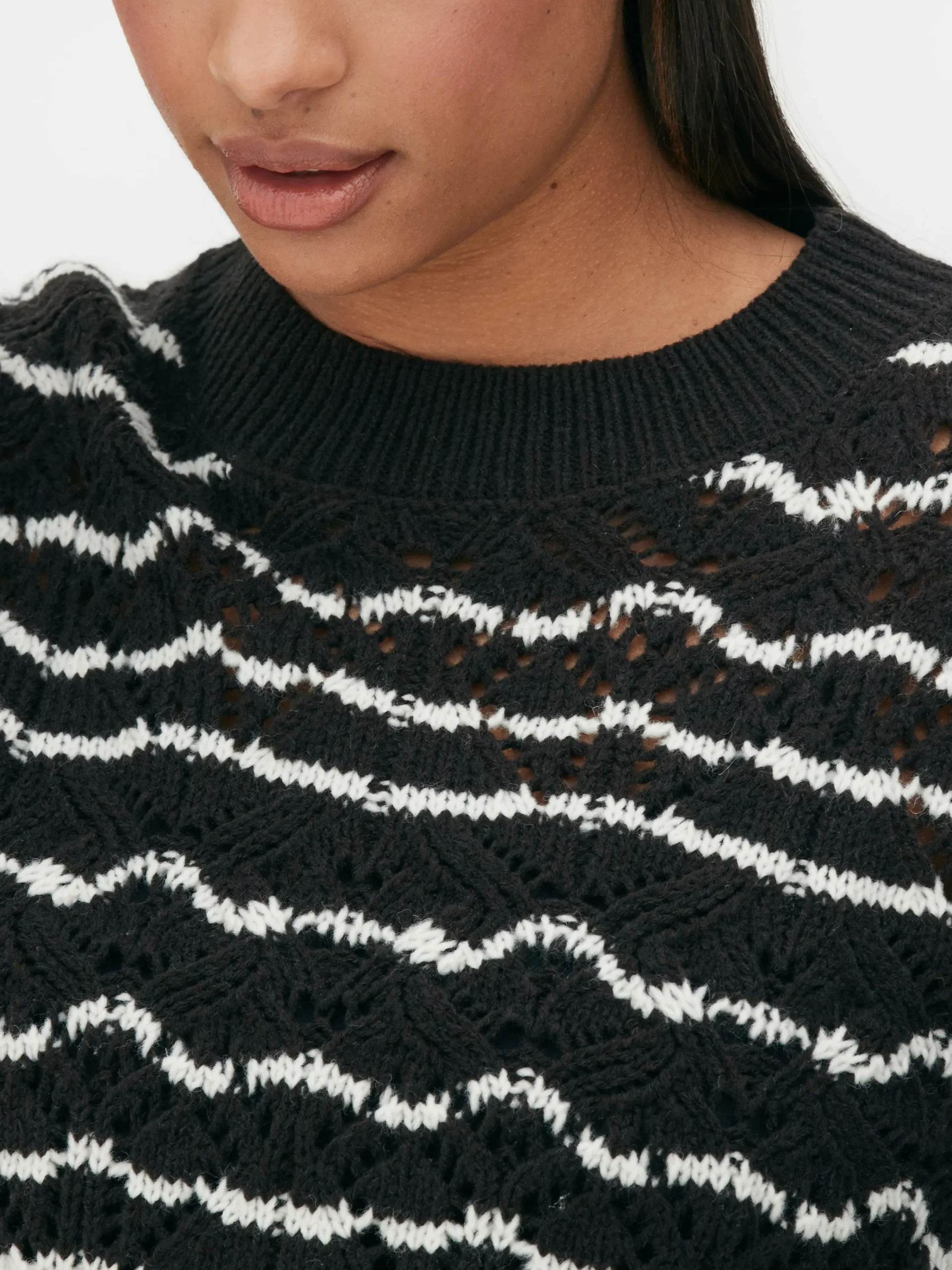 Mujer Primark Jerseys Y Cárdigans|Jersey De Cuello Redondo Y Punto Abierto