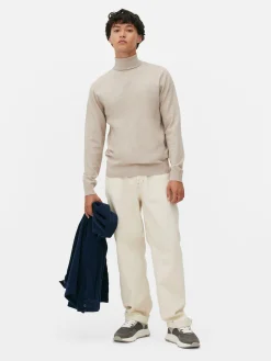 Hombre Primark Jerseys Y Cárdigans|Jersey De Cuello Vuelto En Tejido De Punto Fino