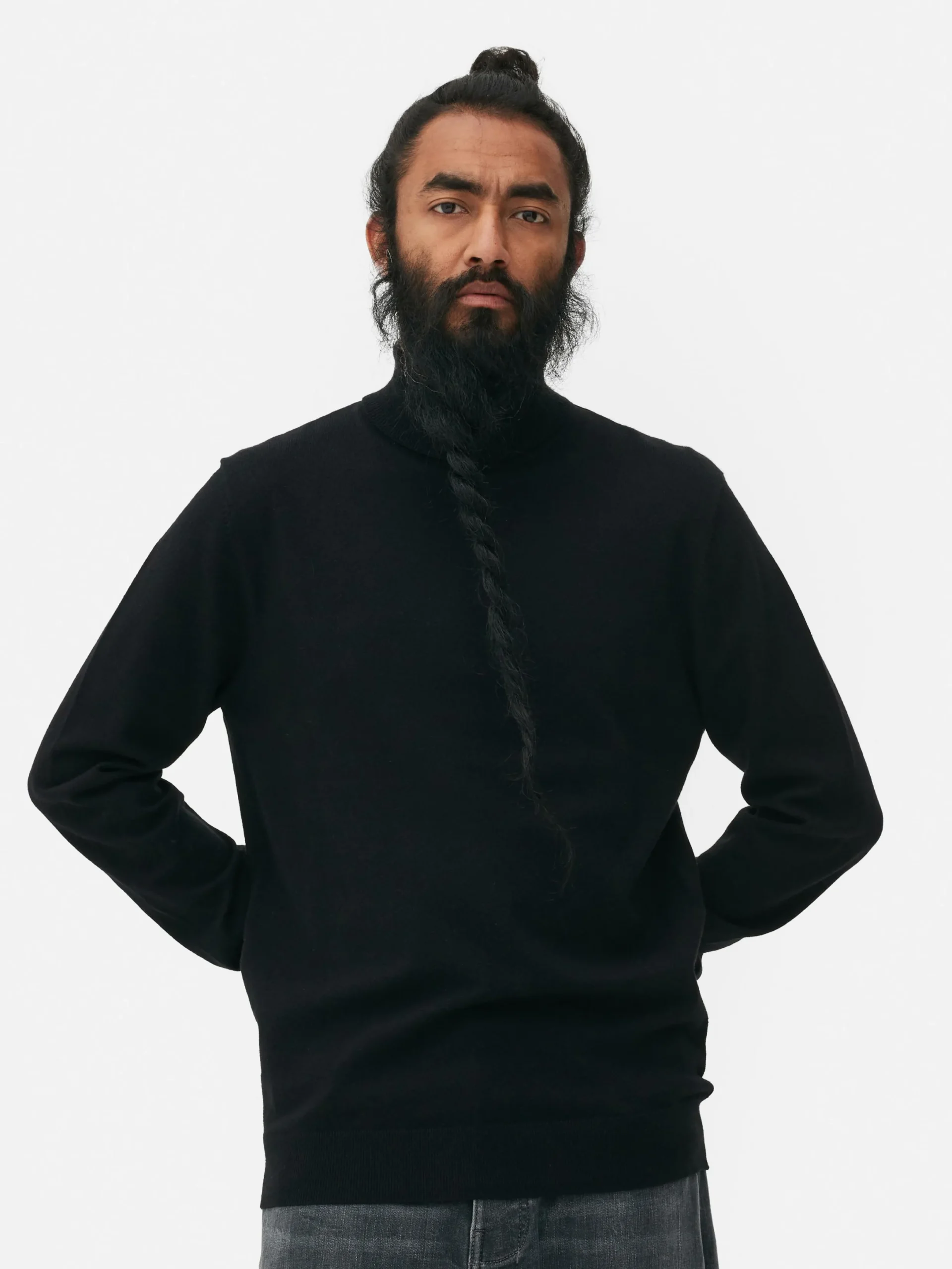 Hombre Primark Jerseys Y Cárdigans|Jersey De Cuello Vuelto En Tejido De Punto Fino