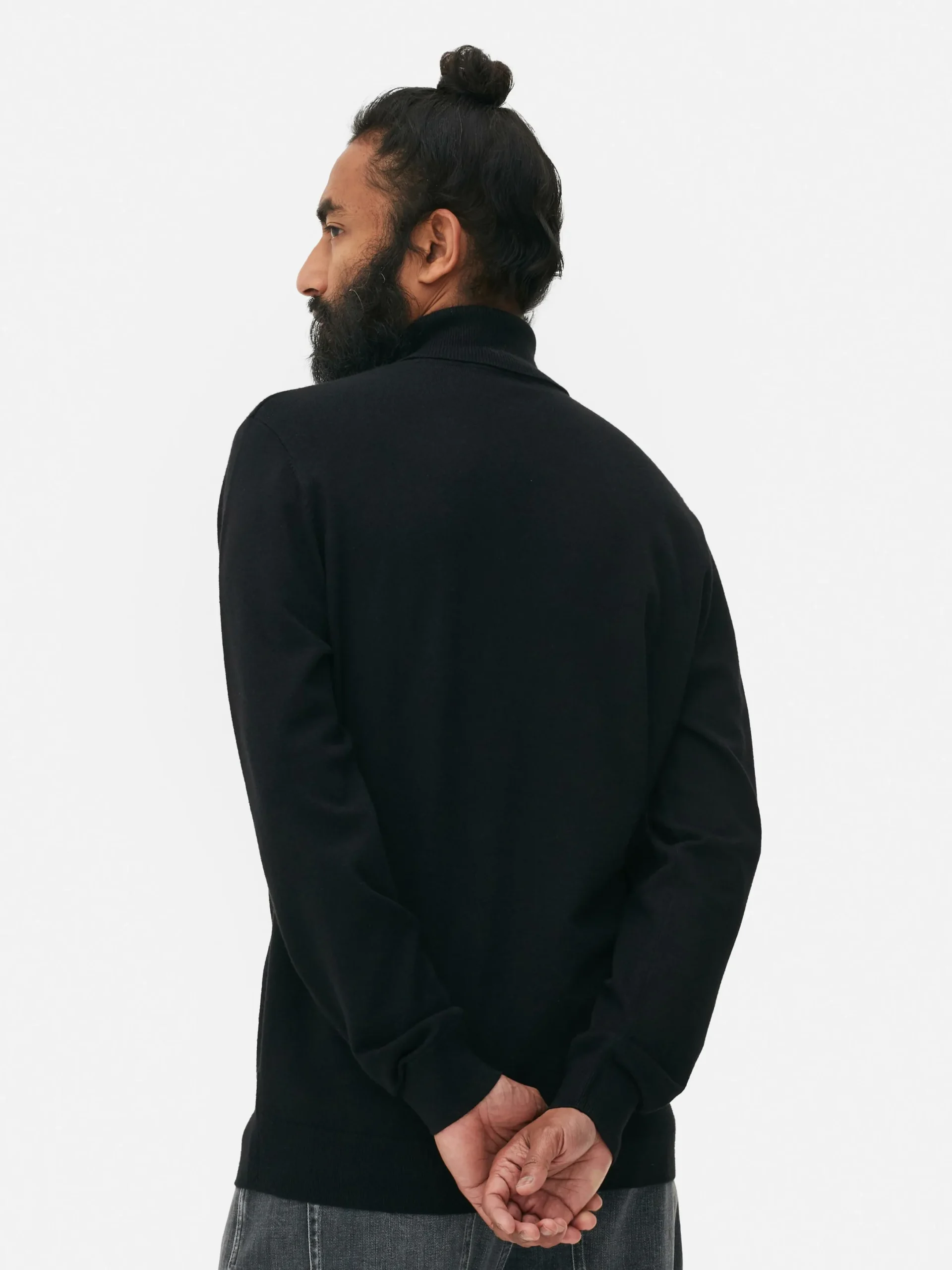 Hombre Primark Jerseys Y Cárdigans|Jersey De Cuello Vuelto En Tejido De Punto Fino