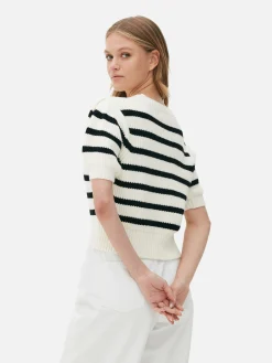 Mujer Primark Jerseys Y Cárdigans|Jersey De Manga Abombada A Rayas