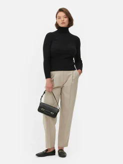 Mujer Primark Jerseys Y Cárdigans|Jersey De Punto Acanalado Y Cuello Vuelto