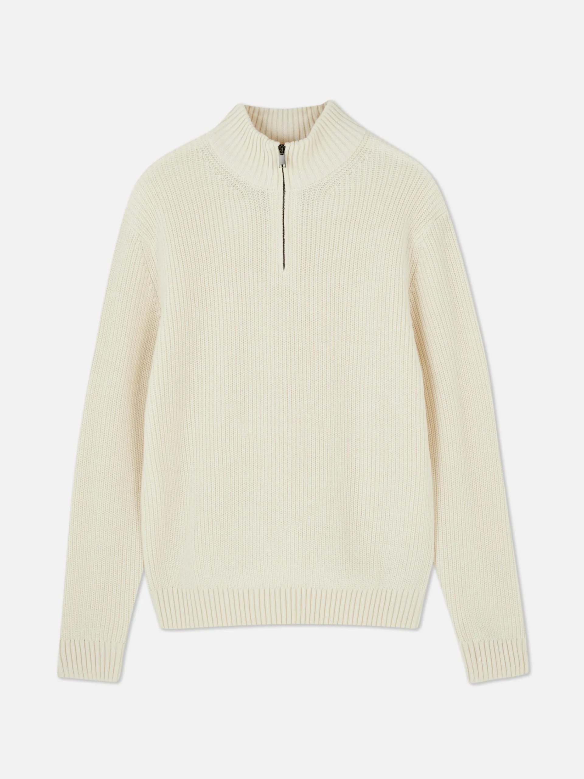 Hombre Primark Jerseys Y Cárdigans|Jersey De Punto Acanalado Con Media Cremallera