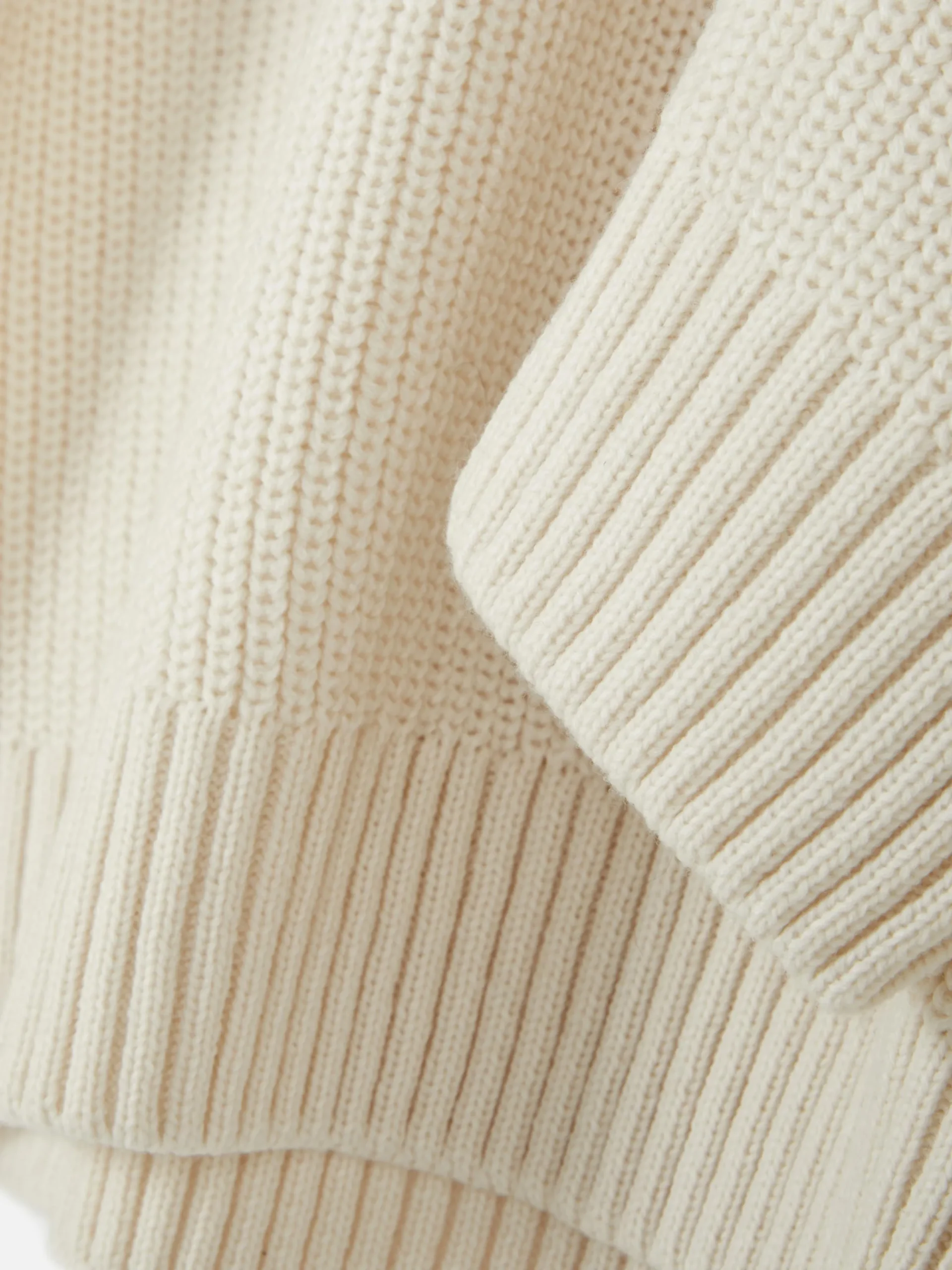 Hombre Primark Jerseys Y Cárdigans|Jersey De Punto Acanalado Con Media Cremallera