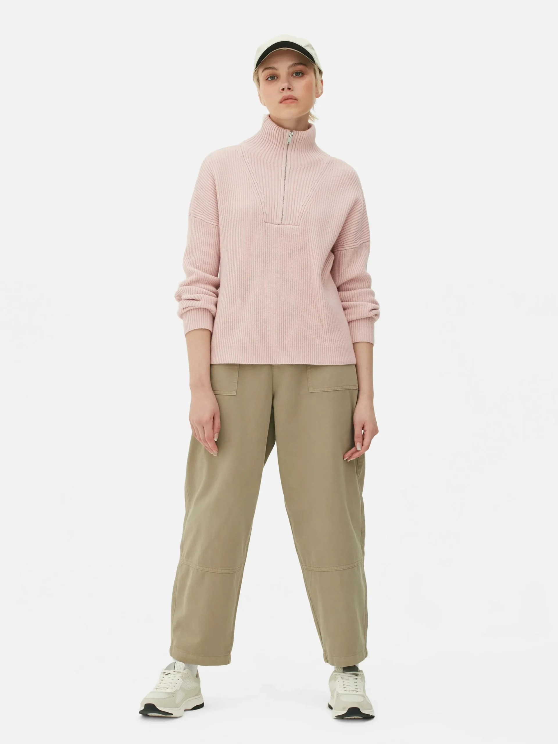 Mujer Primark Jerseys Y Cárdigans|Jersey De Punto Con Media Cremallera