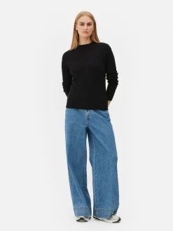 Mujer Primark Jerseys Y Cárdigans|Jersey De Punto De Ochos De Cuello Alto