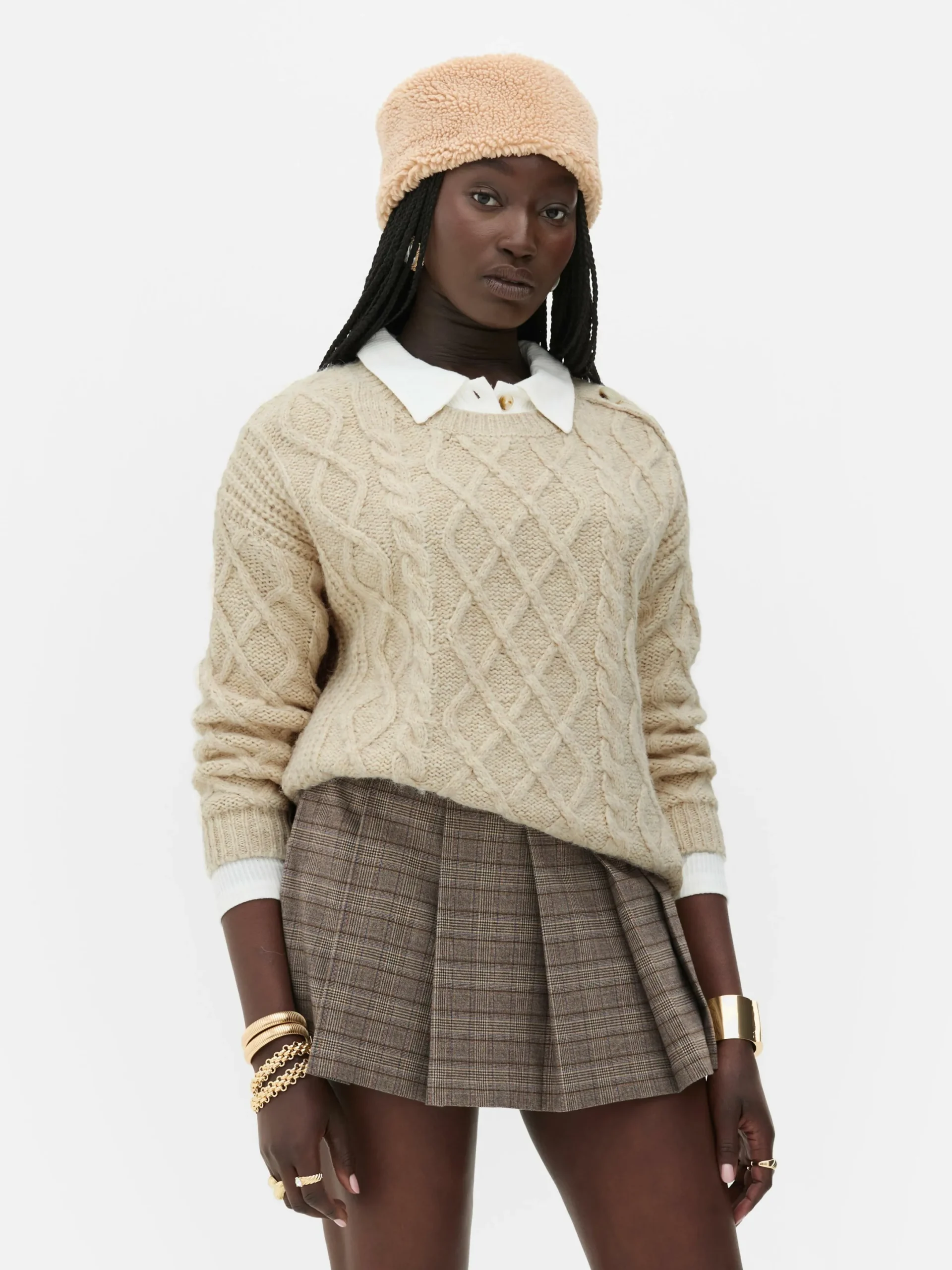 Mujer Primark Jerseys Y Cárdigans|Jersey De Punto De Ochos Con Botones De Rita Ora