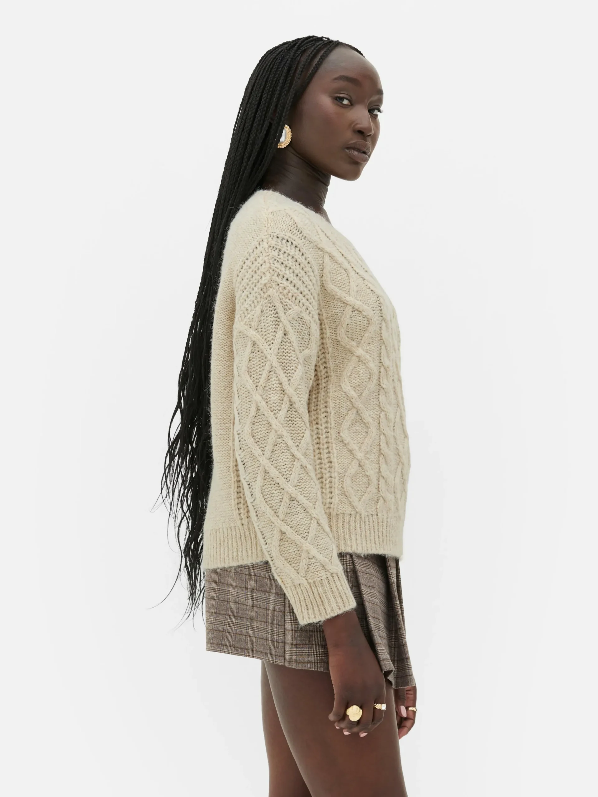 Mujer Primark Jerseys Y Cárdigans|Jersey De Punto De Ochos Con Botones De Rita Ora