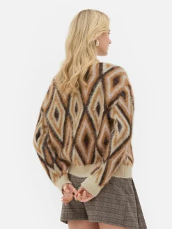 Mujer Primark Jerseys Y Cárdigans|Jersey De Punto De Rombos De Rita Ora