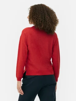 Mujer Primark Jerseys Y Cárdigans|Jersey De Punto Fino Con Cuello Redondo