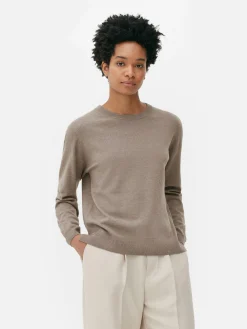 Mujer Primark Jerseys Y Cárdigans|Jersey De Punto Fino Con Cuello Redondo