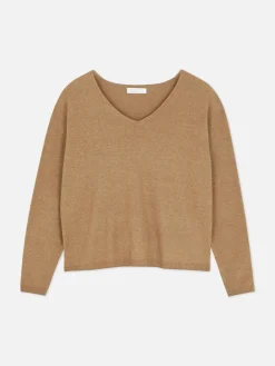 Mujer Primark Jerseys Y Cárdigans|Jersey De Punto Fino Con Cuello De Pico