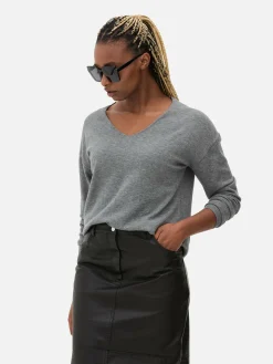 Mujer Primark Jerseys Y Cárdigans|Jersey De Punto Fino Con Cuello De Pico