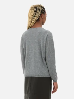 Mujer Primark Jerseys Y Cárdigans|Jersey De Punto Fino Con Cuello De Pico