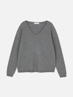 Mujer Primark Jerseys Y Cárdigans|Jersey De Punto Fino Con Cuello De Pico