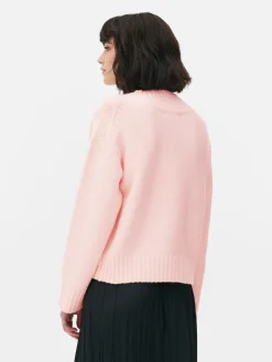 Mujer Primark Jerseys Y Cárdigans|Jersey De Punto Grueso Con Cuello De Pico