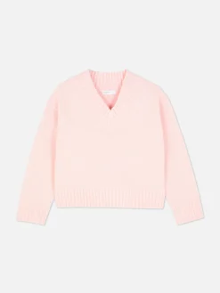 Mujer Primark Jerseys Y Cárdigans|Jersey De Punto Grueso Con Cuello De Pico