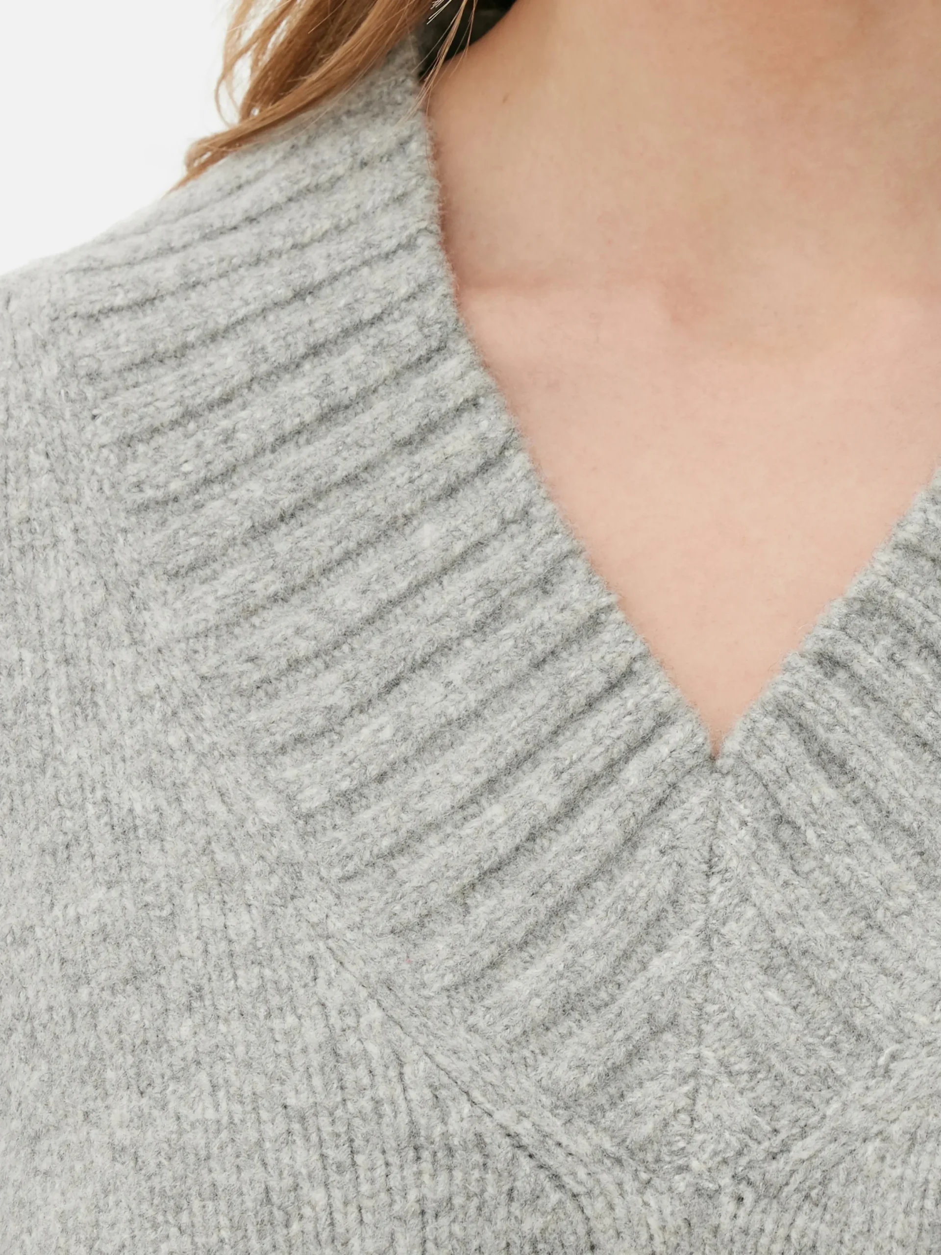 Mujer Primark Jerseys Y Cárdigans|Jersey De Punto Grueso Con Cuello De Pico