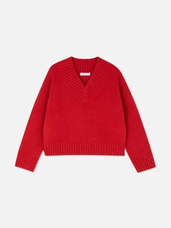 Mujer Primark Jerseys Y Cárdigans|Jersey De Punto Grueso Con Cuello De Pico