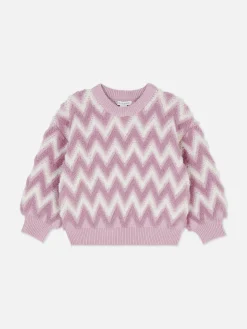 Niños Primark Jerseys Y Cárdigans|Jersey De Punto Mullido Con Estampado En Zigzag