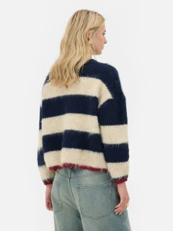 Mujer Primark Jerseys Y Cárdigans|Jersey De Punto Suave A Rayas De Rita Ora