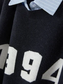 Mujer Primark Jerseys Y Cárdigans|Jersey Y Camisa De Punto Con Eslogan Dos En Uno