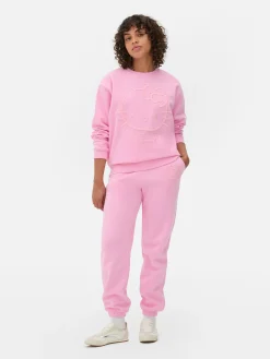 Mujer Primark Pantalones De Chándal|Joggers Bordados De Hello Kitty Combinables