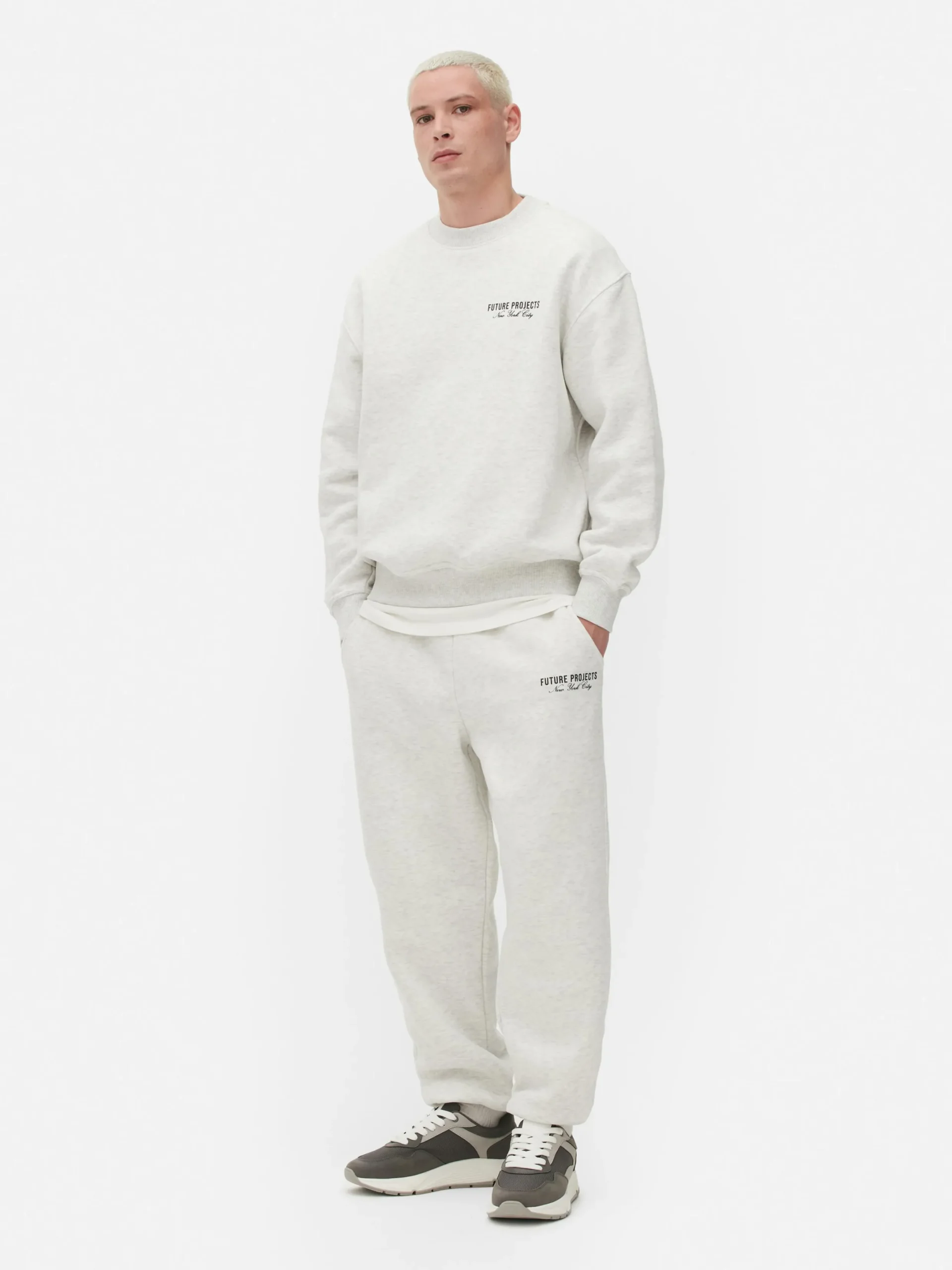 Hombre Primark Pantalones De Chándal|Joggers Con Bajos Ajustados «Future Projects»