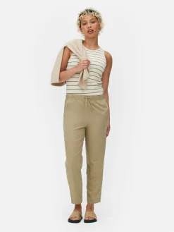 Mujer Primark Pantalones De Chándal|Joggers De Popelina Con Pernera Cónica