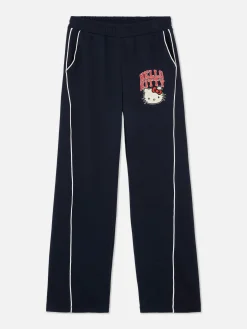 Mujer Primark Pantalones De Chándal|Joggers Rectos Con Raya Lateral De Hello Kitty