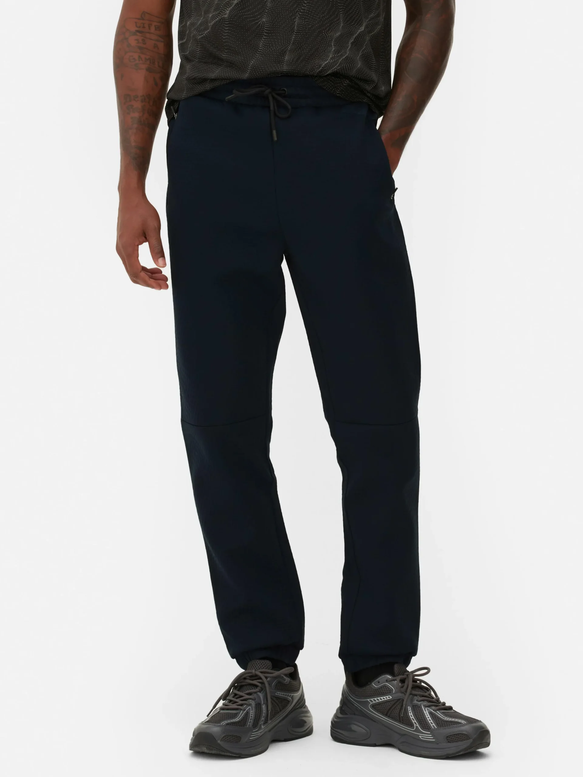Hombre Primark Ropa Deportiva|Pantalones De Chándal|Joggers Texturizados De Cintura Elástica