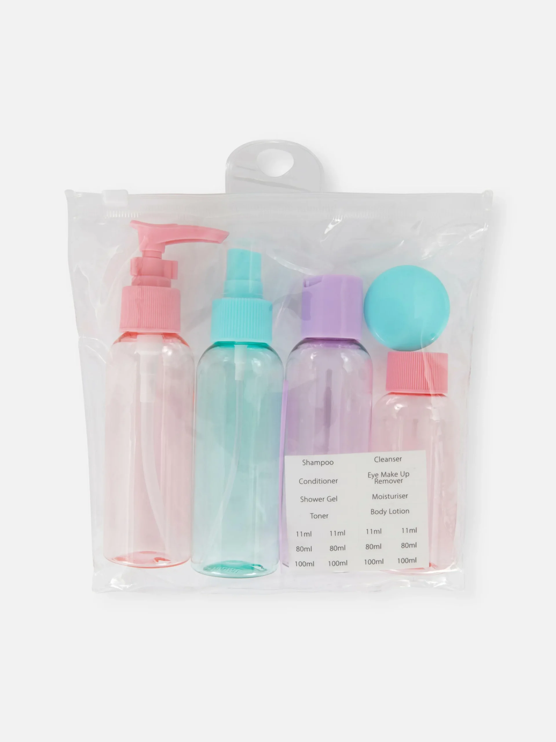 Primark Artículos Para El Cuidado De La Piel|Accesorios De Viaje|Juego De Frascos De Viaje