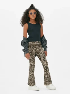 Niños Primark Pantalones Y Leggings|Leggings Acampanados De Leopardo