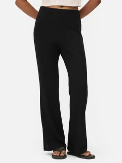 Mujer Primark Pantalones Y Leggings|Leggings Acanalados De Pernera Recta A Juego