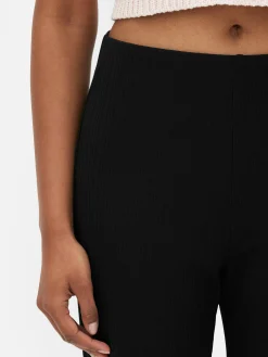 Mujer Primark Pantalones Y Leggings|Leggings Acanalados De Pernera Recta A Juego