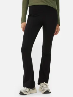 Mujer Primark Pantalones Y Leggings|Leggings De Punto Acampanados De Talle Alto