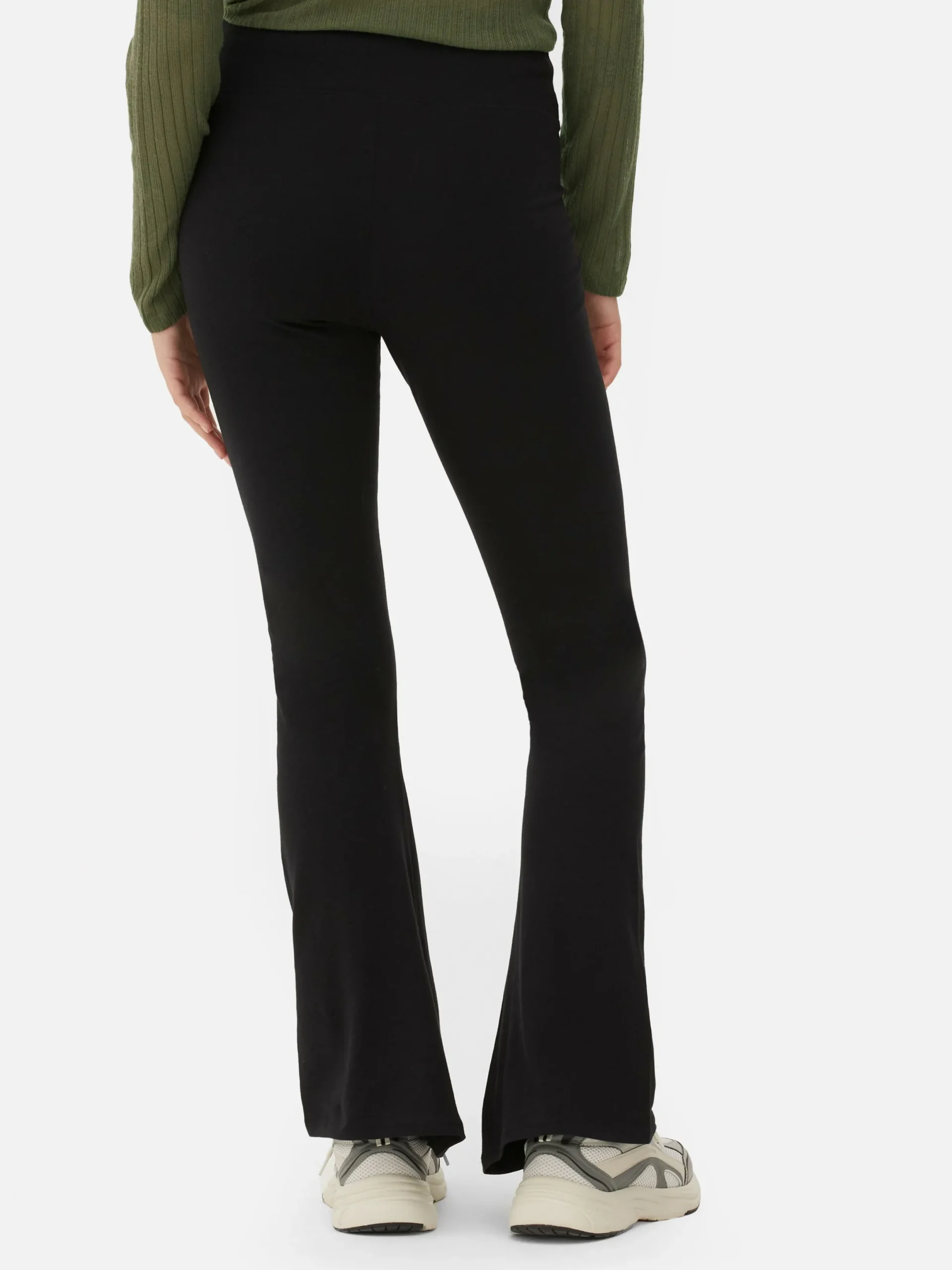 Mujer Primark Pantalones Y Leggings|Leggings De Punto Acampanados De Talle Alto