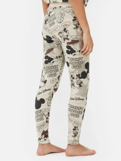 Mujer Primark Pantalones De Pijama|Leggings Largos Con Diseño De Comic De Mickey Mouse