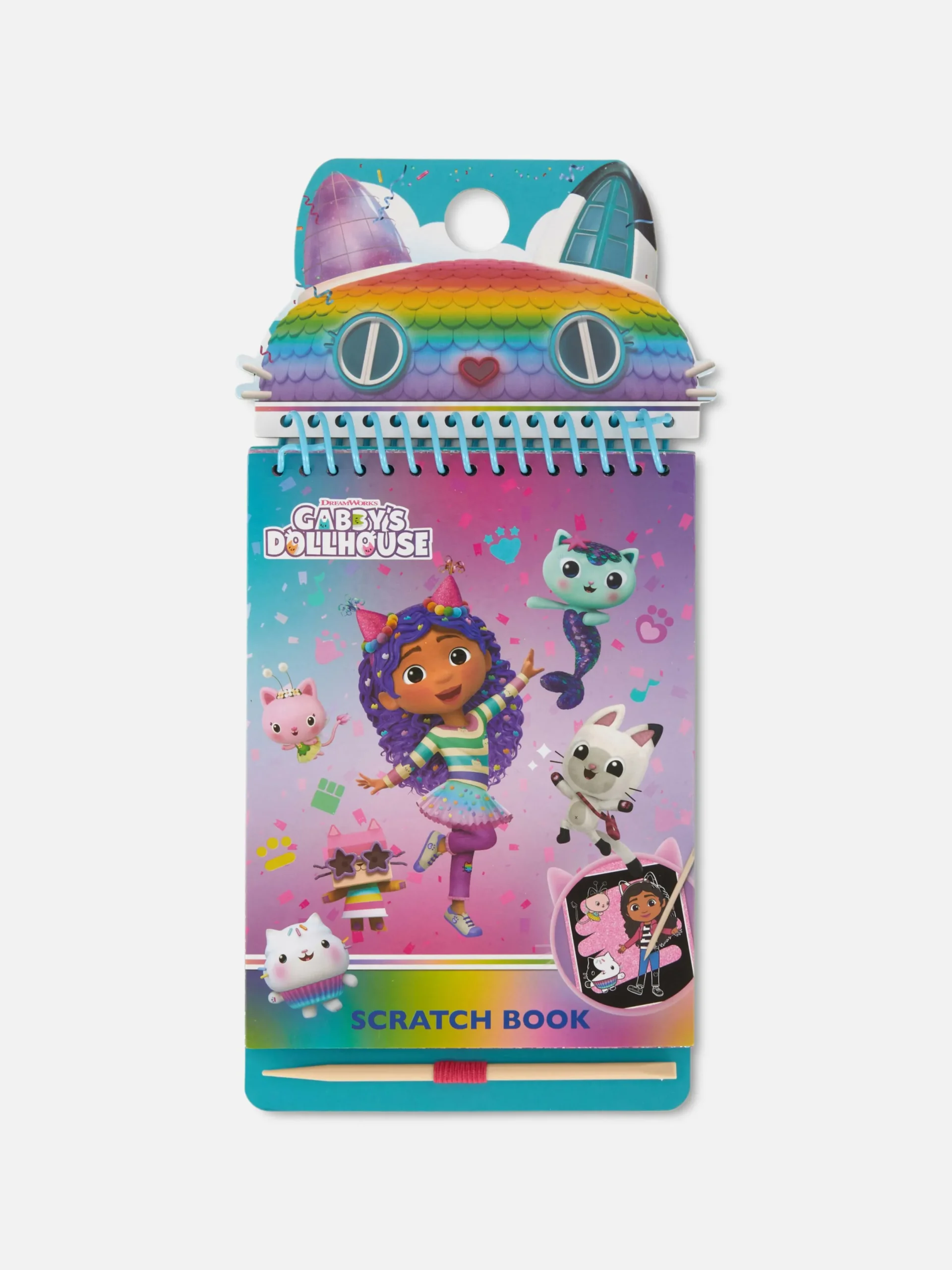 Niños Primark Manualidades|Libreta De Esgrafiado De La Casa De Muñecas De Gabby