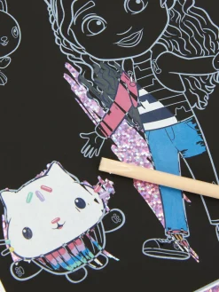 Niños Primark Manualidades|Libreta De Esgrafiado De La Casa De Muñecas De Gabby