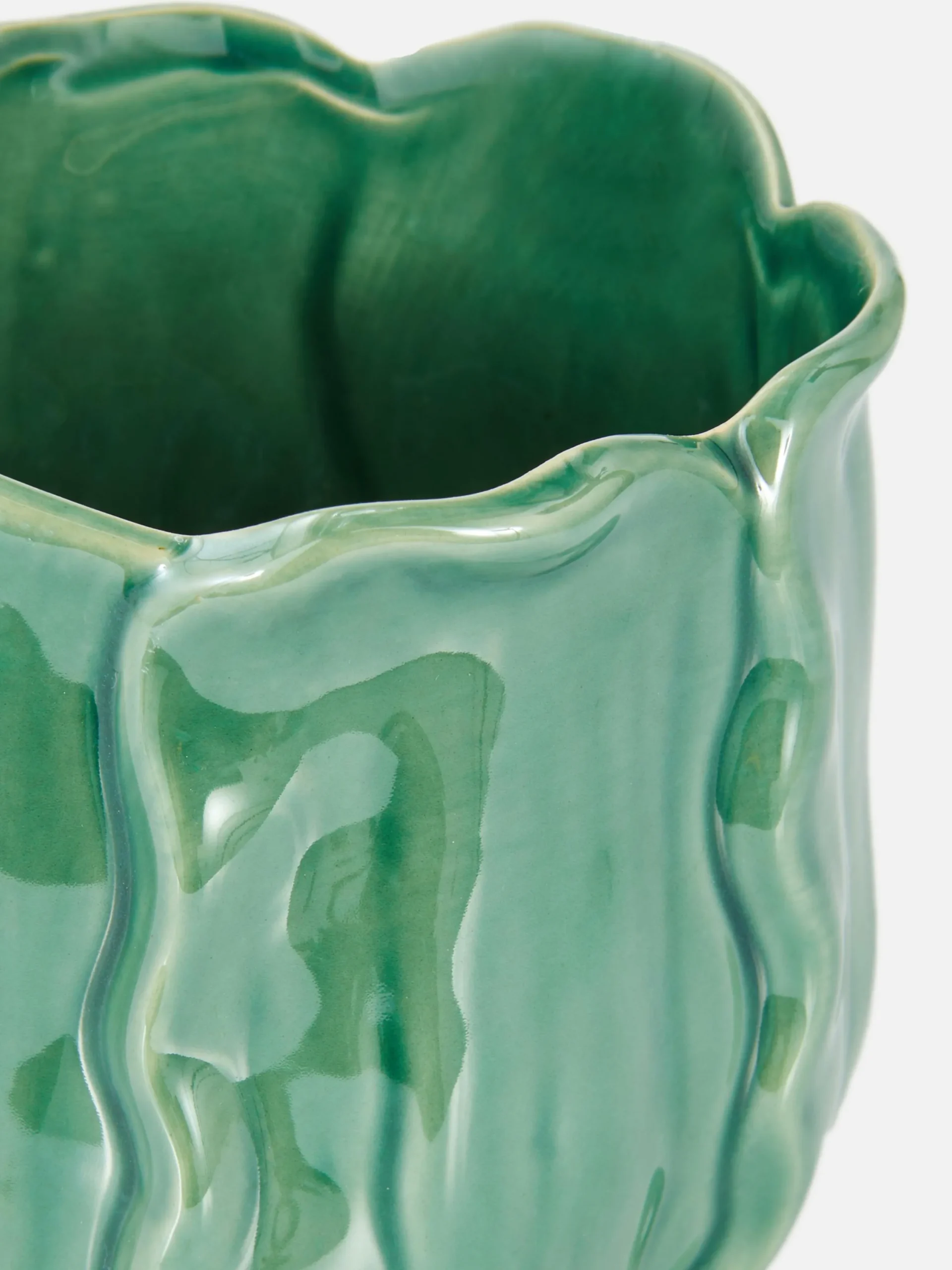 Primark Macetas Y Soportes Para Plantas|Maceta Brillante Con Diseño Abstracto