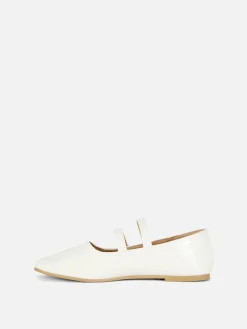 Niños Primark Zapatos Planos|Manoletinas Con Doble Tira Y Doble Hebilla