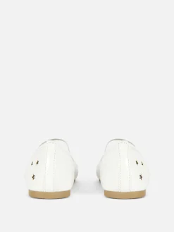 Niños Primark Zapatos Planos|Manoletinas Con Estrellas Perforadas A Láser