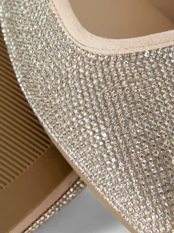 Mujer Primark Zapatos Planos|Manoletinas De Punta Cuadrada Con Tachuelas