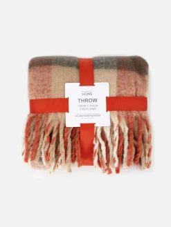 Primark Mantas Y Colchas|Manta Peinada A Cuadros