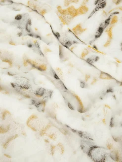 Primark Mantas Y Colchas|Manta Pequeña Supersuave Con Estampado De Guepardo