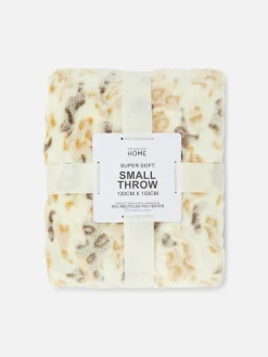 Primark Mantas Y Colchas|Manta Pequeña Supersuave Con Estampado De Guepardo