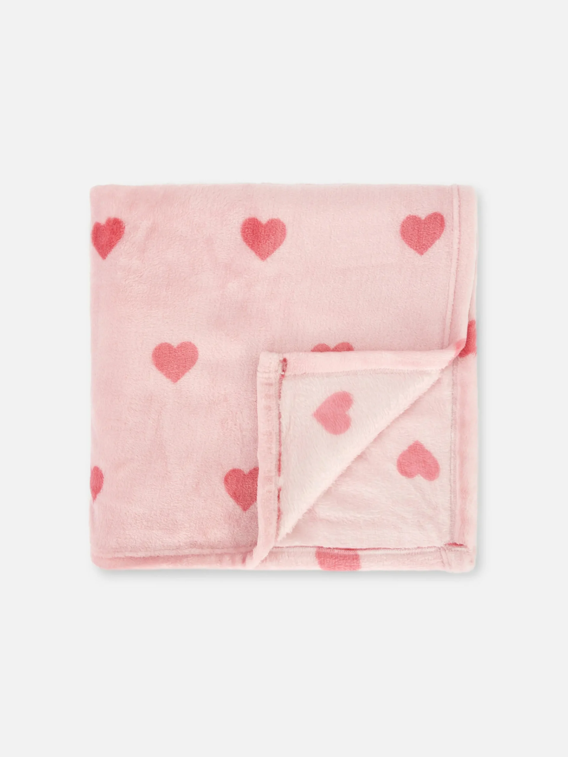 Primark Mantas Y Colchas|Manta Suave Con Estampado De Corazones